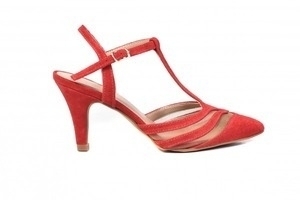 Sapato Tela Camurça Vermelha