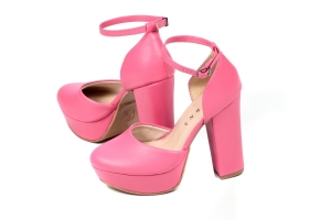 Sapato MP Alta Grosso Pink
